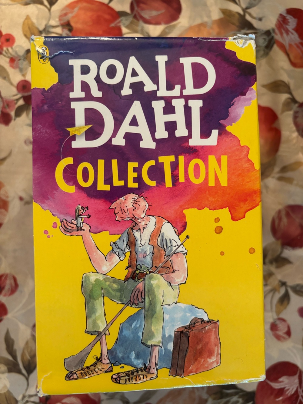 Dahl Collection Bright Yellow & Purple Book Cover